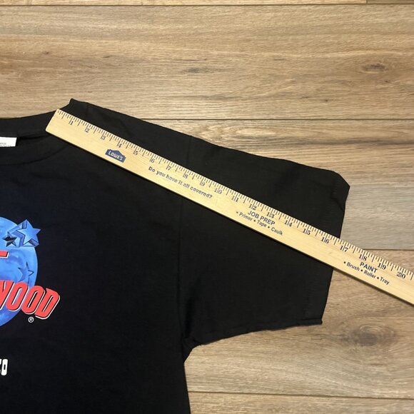 VTG Planet Hollywood Graphic T Shirt Adult LARGE Black Logo 1991 90s Movies - Picture 5 of 8